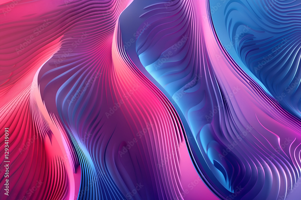 Aufkleber gradient linear waves