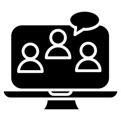 Online Forum Vector Icon
