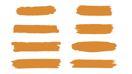 Obraz premium Set Collection Abstract Hand Drawn Brush Stroke Shape Illustration