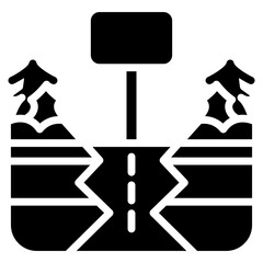 Dead End Vector Icon