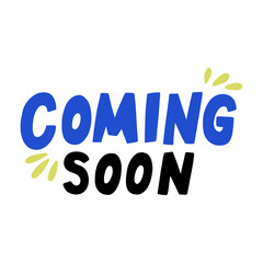 Funky Coming Soon Handdrawn Stamp