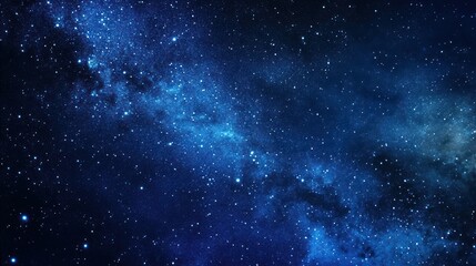 Naklejka premium Milky Way galaxy night sky, cosmic background, space exploration