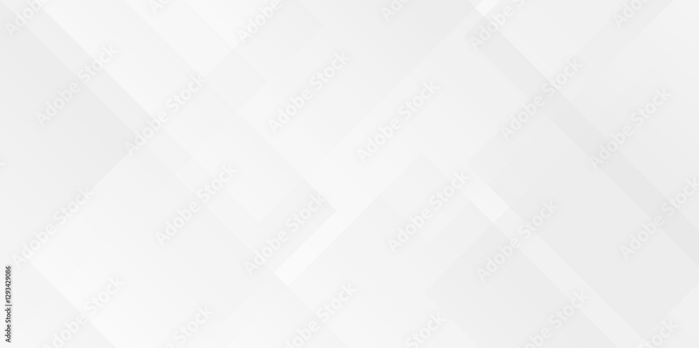 Poster white and gray overlap triangle geometric technology pattern. minimal rectangle randomly arranged wh