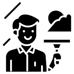 Cleaning Windows Vector Icon