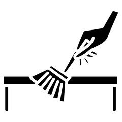 Dusting Shelves Vector Icon