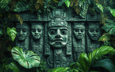 Mysterious Mayan Stone Wall Hidden in Forest