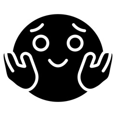 Hugging Face Vector Icon