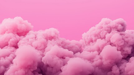Fototapeta premium Pink clouds on a pink background. Abstract background.