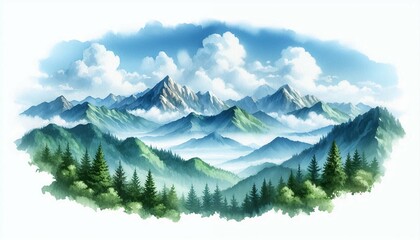 Fototapeta premium Enchanting Forest Pathway – Tranquil Nature Landscape, Green Wilderness, and Serene Woodland Scene.