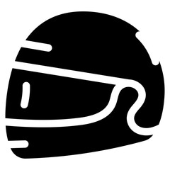 Helmet Visor Vector Icon