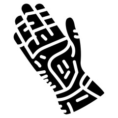 Race Gloves Vector Icon