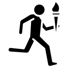 Athlete Parade Vector Icon