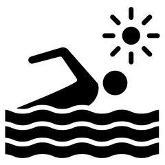 Backstroke Vector Icon