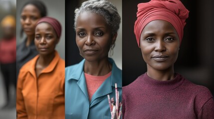 A collage showcases inspiring women pioneers in their professions, highlighting achievements in culture, science, and sports