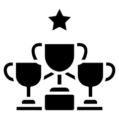 Event Trophies Vector Icon