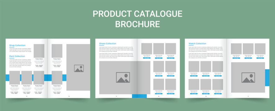 Creative product catalog brochure or fashion and multipurpose portfolio, catalogue template, furniture product catalog brochure. Modern product catalog design and catalogue design