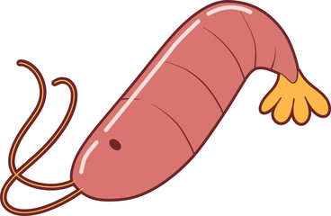 Shrimp Food Illustration 