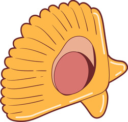 Shell Food Illustration 