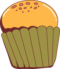 Cupcake Food Illustration 