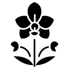 Orchid Vector Icon