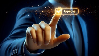 Businessman Using Futuristic Digital Tablet – Innovation, Technology & Data Analytics.