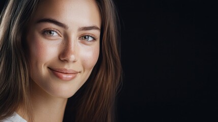 Fototapeta premium AI-powered personalized skincare analysis and product recommendations, analyzing facial hydration and UV damage for optimal skin health..