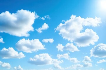 Obraz premium blue sky white cloud