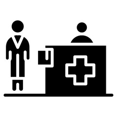 Patients Waiting Vector Icon