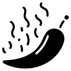 Obraz premium Spicy Food Vector Icon