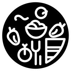 Vegan Meal Vector Icon