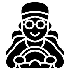 Driver Profile Vector Icon
