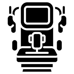 In Flight Entertainment Vector Icon