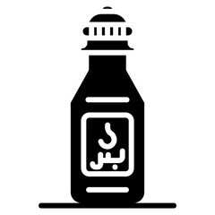 Zamzam Water Bottle Vector Icon