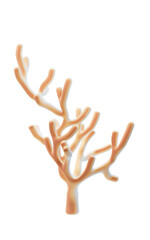 Fototapeta premium Coral underwater with cartoon style, 3d rendering.