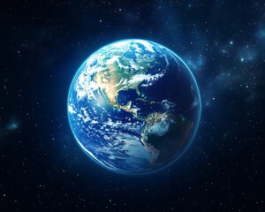 Earth, space, clouds, night, galaxy, background, planet, environment