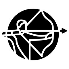 Shooting Line Vector Icon