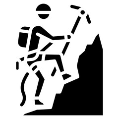 Climbing Pitons Vector Icon
