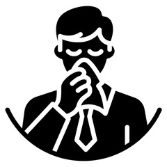 Respiratory Allergy Vector Icon