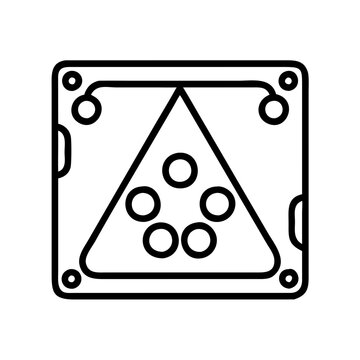 recommend clip art: billiards table icon, billiards table line art - simple line art of billiards table, perfect for billiards table logos and icons