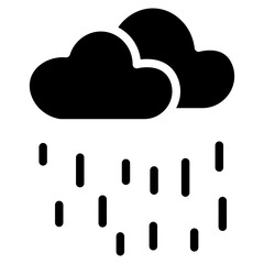 Heavy Rain Clouds Vector Icon