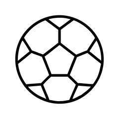 soccer ball icon, soccer ball line art - simple line art of soccer ball, perfect for soccer ball logos and icons