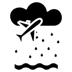 Monsoon Travel Vector Icon