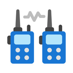 Walkie talkie flat icon