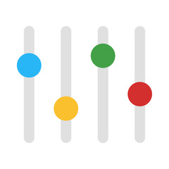 Equalizer flat icon