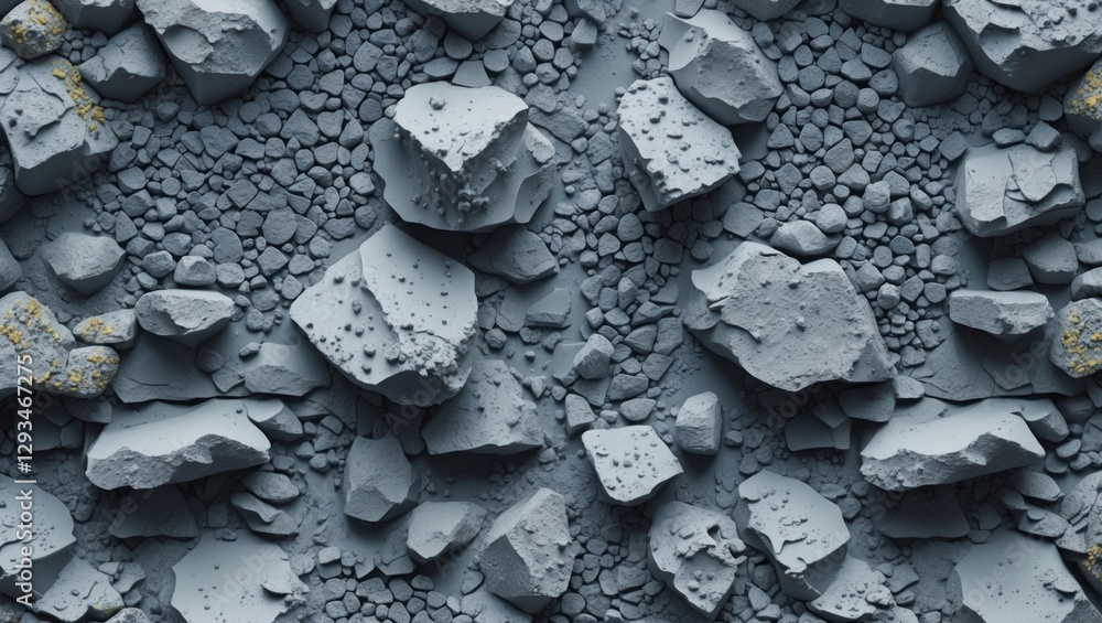 Poster textured grey surface with rocky and porous elements ideal for abstract backgrounds and design proje
