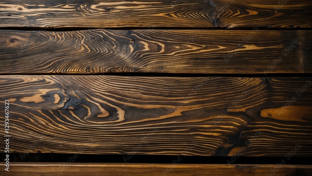 Aufkleber textured wooden surface with dark burnished lines and natural grain patterns suitable for background