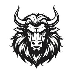 Obraz premium vector illustration of a bull logo mascot