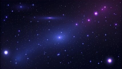 Obraz premium Beautiful Milky Way galaxy background with nebula cosmos. Stardust in deep space and bright shining stars in the universe. Space background with stardust and shining stars.