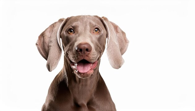 Happy Playful Doggy Isolated on Transparent Background A Joyous Portrait of a Cuddly Canine Amid Vibrant Hues and Textures