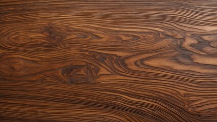 Rich texture of an intricately grained wood panel showcasing natural patterns in warm brown tones for interior design and craft projects.